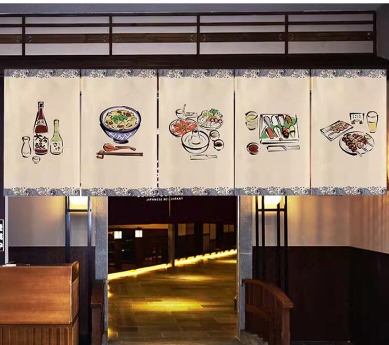 Japanse Restaurant Kitchen Door Curtain Separation 50*80CM